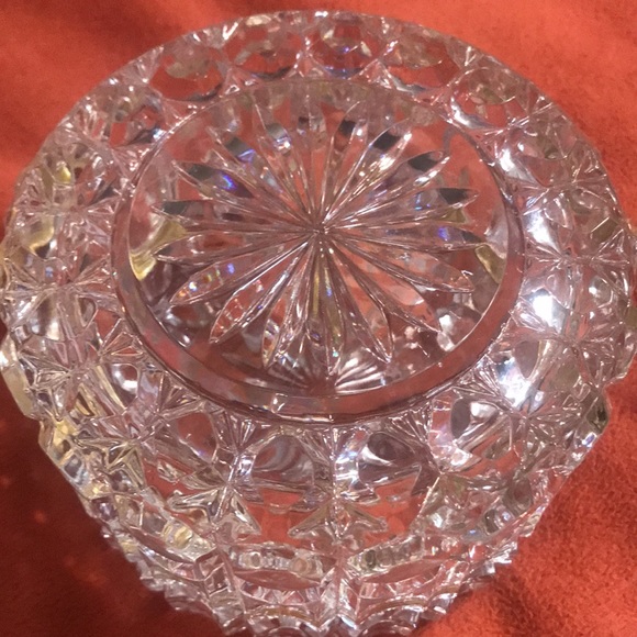 Vintage French Crystal Lidded Trinket Box - Picture 7 of 7